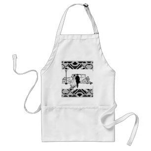 Vintage 1920s Bride & Groom Wedding Standard Apron