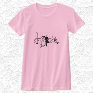 Vintage 1920s Bride & Groom Wedding T-Shirt