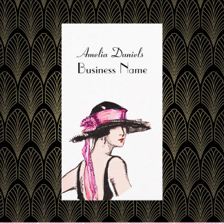 Vintage 1920's Fashion Business Card