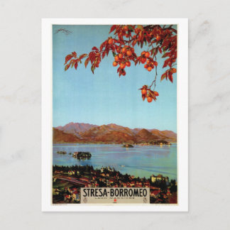 Vintage 1920s Lake Maggiore Stresa Italian travel Postcard