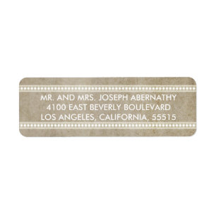 Vintage 1920's Movie Marquee Return Address Label