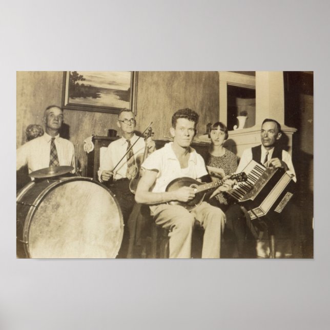 Vintage 1920s Musical Band Poster (Front)