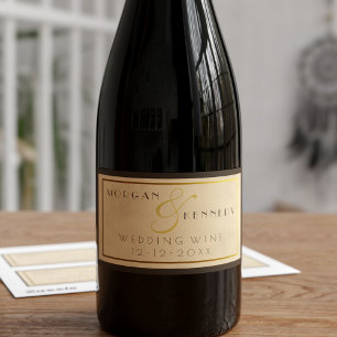 Vintage 1920s Speakeasy DIY Wedding Wine Label