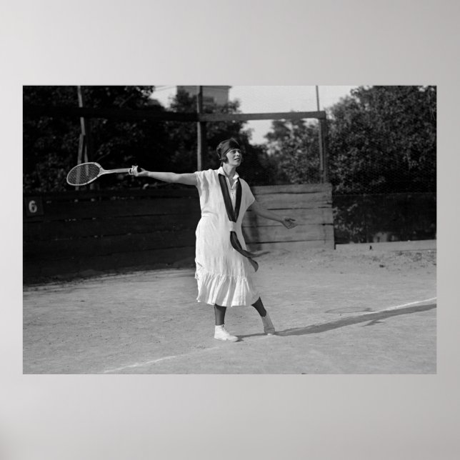 Vintage 1920s Tennis Form & Fashion Poster (Front)