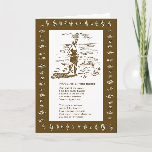 Vintage 1920s Thinking of You Card (Front)