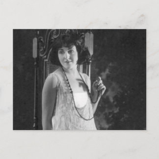 Vintage 1920s Women's Flapper Fashion Postcard