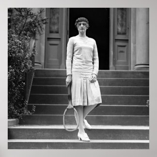 Vintage 1920s Women's Tennis Fashion Poster