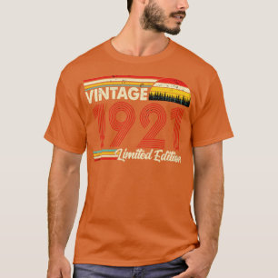 Vintage 1921 Birthday Shirt Limited Edition 1921 B