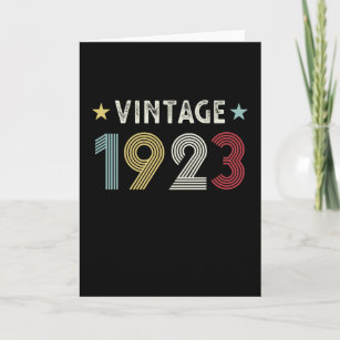Vintage 1923 100th Birthday Gift 100 years old Card