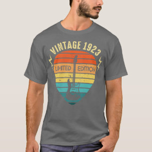 Vintage 1923 Guitar Limited Edition 100th Birthday T-Shirt