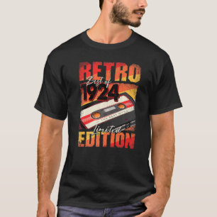 Vintage 1924 T Best Of 1924 Cassette Tape 98th Bir T-Shirt
