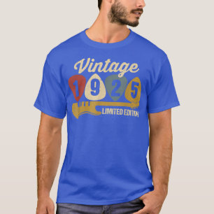 Vintage 1925 Birthday Retro Guitar 97th Birthday P T-Shirt
