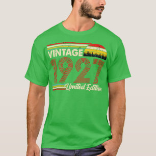 Vintage 1927 Birthday Shirt Limited Edition 1927 B
