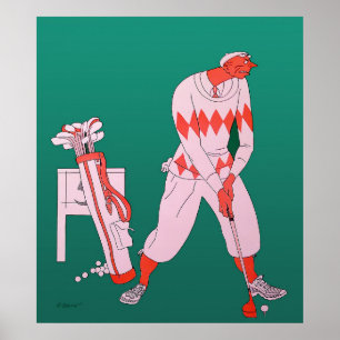 Vintage 1927 Golf Print