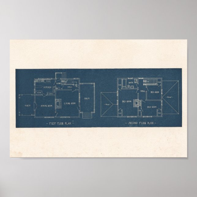 Vintage 1927 House Design 10A1 Print Layout (Front)