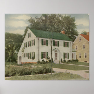 Vintage 1927 House Design 10A7 Layout Print