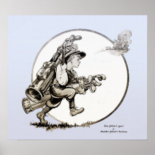 Vintage 1928 Golf Print