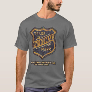 Vintage 1928 National Guitar Shield T-Shirt