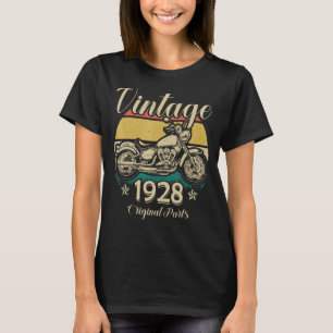 Vintage 1928 Original Parts Motorcycle Rider T-Shirt