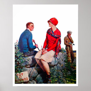 Vintage 1929 Golf Print