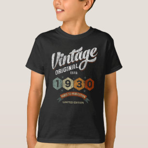 Vintage 1930 Aged to Perfection Birthday Gift T-Shirt