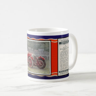 VINTAGE 1930 RACER CIGARETTE CARD ART COFFEE MUG