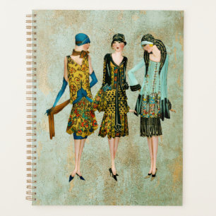 Vintage 1930's Fashion Illustration Planner