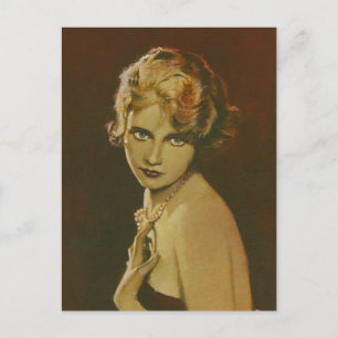 Vintage 1930's Fashion Postcard