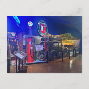 Vintage 1930s Gas Station Exhibit  Postcard