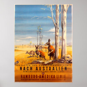 Vintage (1930s) German HAPAG Cruise Line Travel Poster