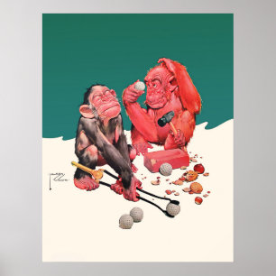 Vintage 1930's Golf Print