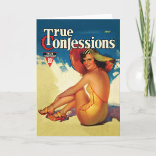 Vintage 1930's Greeting Card from True Story Mag