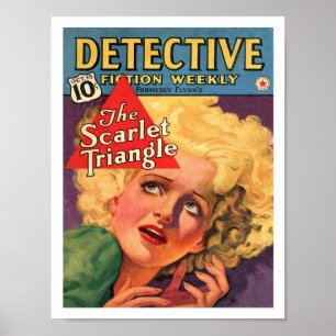 VINTAGE 1930s MAGAZINE COVER ILLUSTRATION Poster