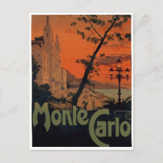 Vintage 1930s Monte Carlo Travel Postcard