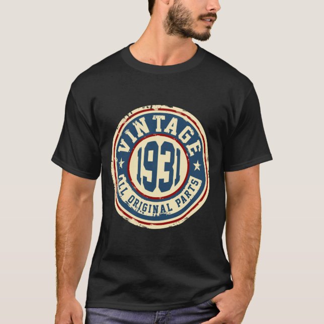 Vintage 1931 All Original Parts T-Shirt (Front)
