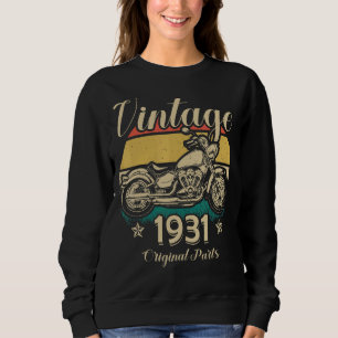 Vintage 1931 Original Parts Motorcycle Rider Sweatshirt