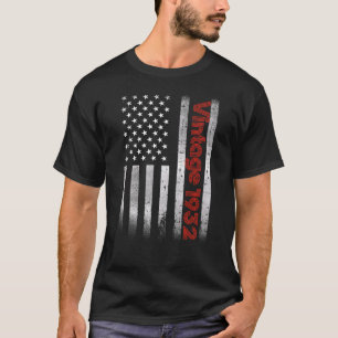 Vintage 1932   90 Years Old Men And Women 90th Bir T-Shirt