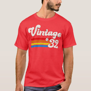 Vintage 1932 Birthday Shirt Retro 32 Birthday Shir