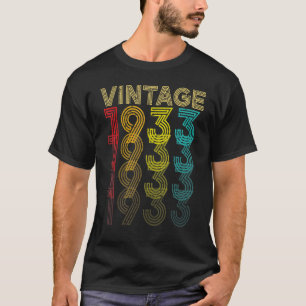 Vintage 1933 89 Years Old Men And Women 89th Bir T-Shirt