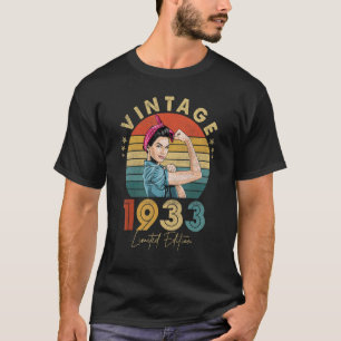 Vintage 1933 Made In 1933 90th Birthday 90 Year O T-Shirt