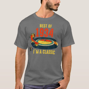 Vintage 1934 Birthday Best Of 1934 Im A Classic Vi T-Shirt