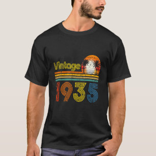 Vintage 1935 87 Years Old Men And Women 87th Birt T-Shirt