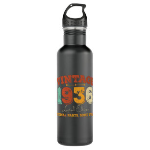 Vintage 1936 Original Parts Funny Birthday Gift 710 Ml Water Bottle
