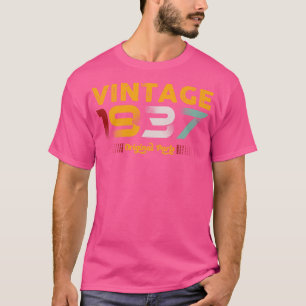 Vintage 1937 Original Parts Family Birthday Gift T-Shirt