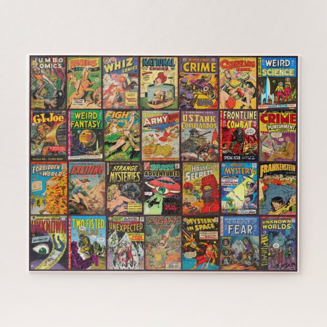 VINTAGE 1940-50s COMIC BOOKS PUZZLE (Horizontal)