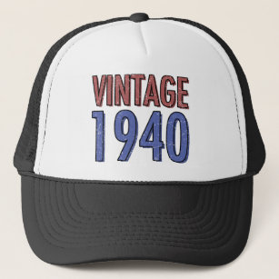 Vintage 1940 80th Birthday Trucker Hat