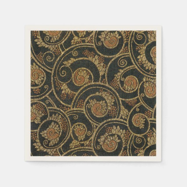 Vintage 1940's French Textile Napkin (Front)