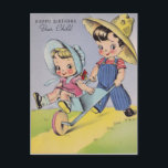 Vintage 1940s Happy Birthday Dear Child Postcard<br><div class="desc">Vintage 1940s Happy Birthday Dear Child</div>