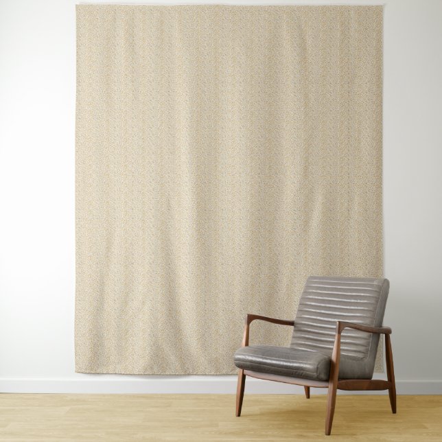 Vintage 1940s Mustard Berry & Leaf Tapestry (In Situ)