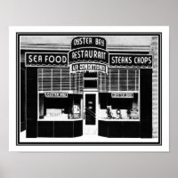 Vintage, 1940's, Oyster Bay Restaurant